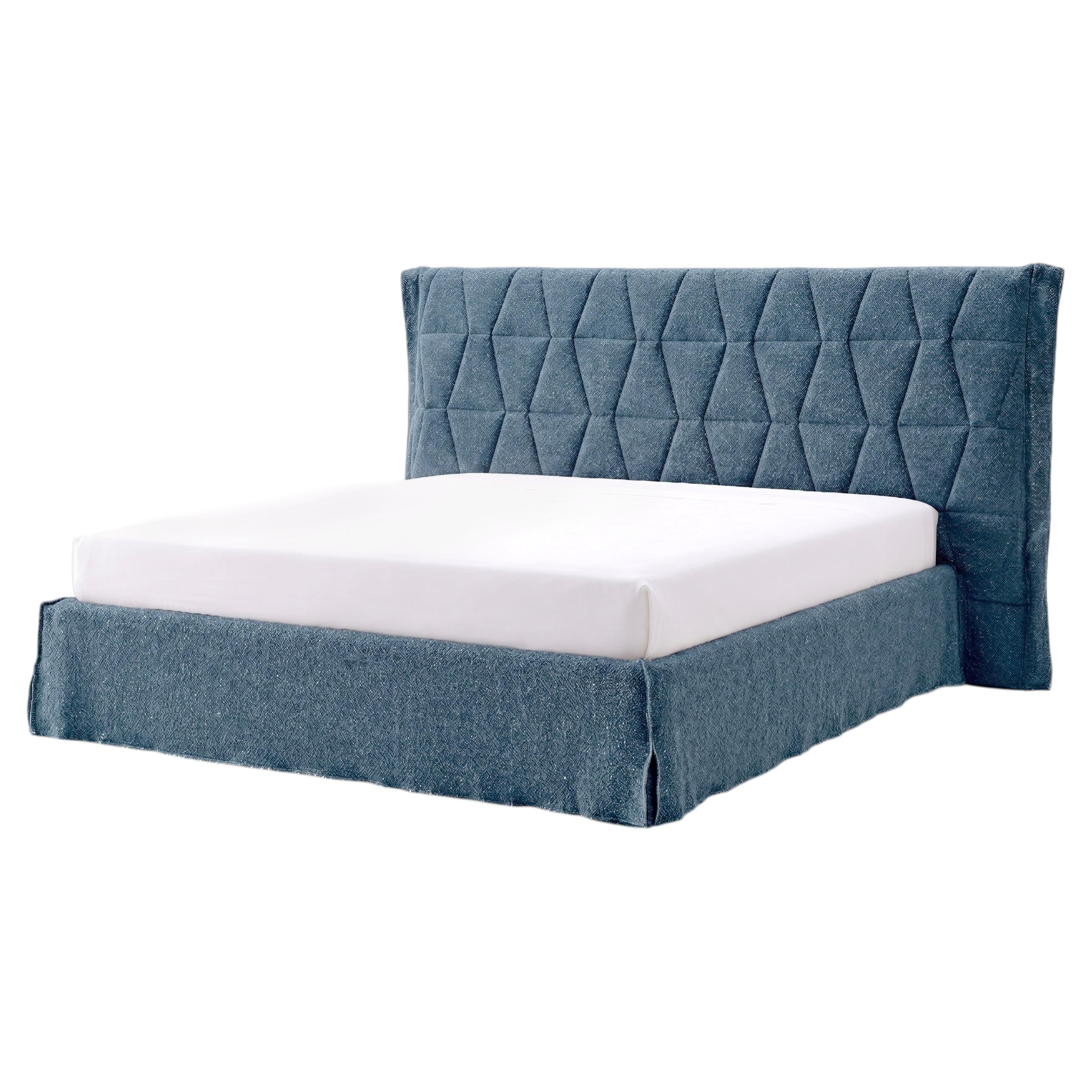Gervasoni Gem 80 Double Bed with Slatted Base 180 cm (70.9 in) For Sale