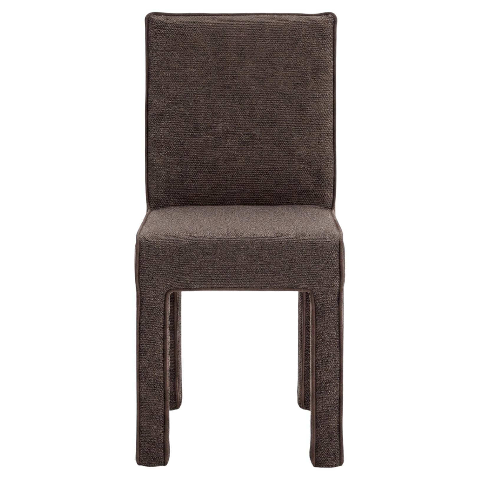 Gervasoni Ghost 123 - Upholstered Chair design Paola Navone - Mocha