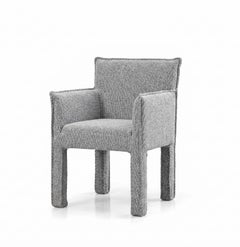 Gervasoni Ghost 125 – Upholstered Chair with armrests - Heron