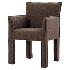 Gervasoni Ghost 125 – Upholstered Chair with armrests - Mocha