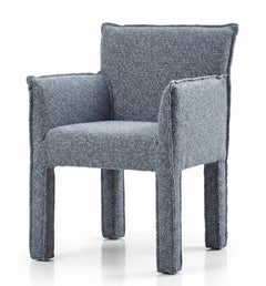 Gervasoni Ghost 125 – Upholstered Chair with armrests - Peacock