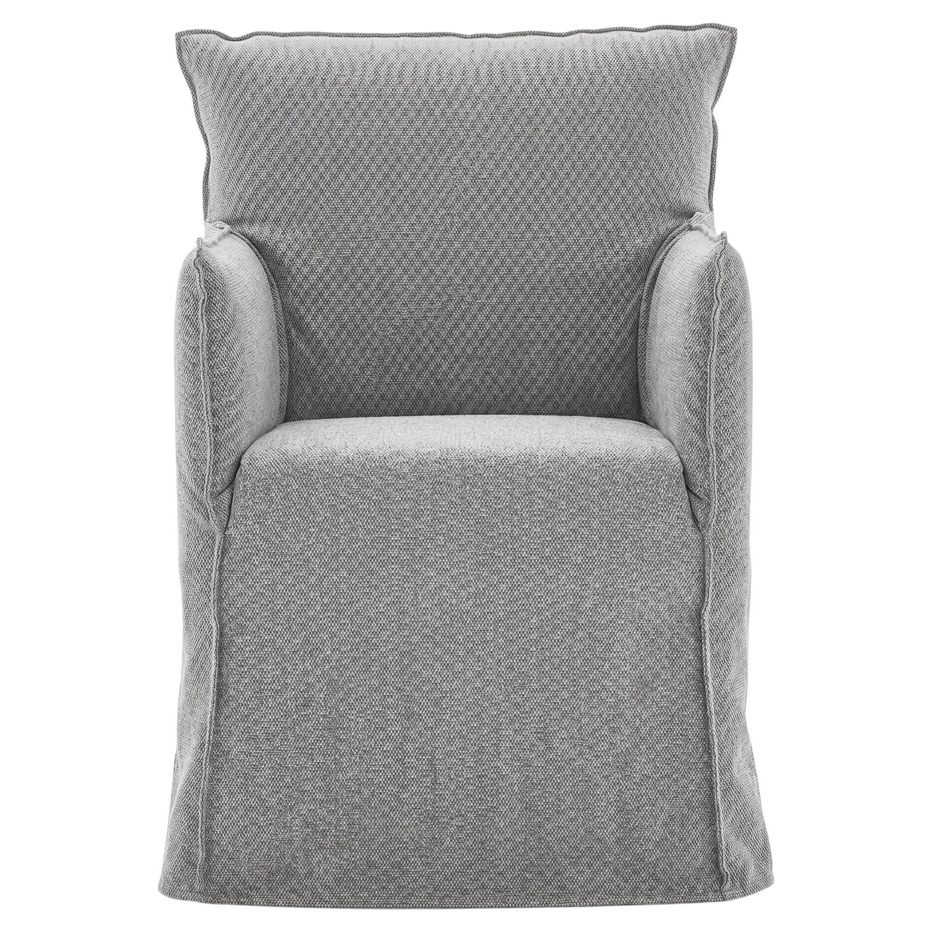 Gervasoni Ghost 25 – Upholstered Chair with Armrests - Birds For Sale
