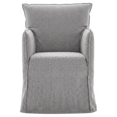 Gervasoni Ghost 25 – Upholstered Chair with Armrests - Birds