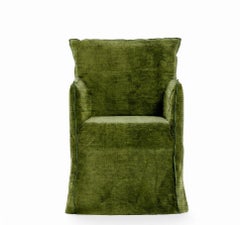 Gervasoni Ghost 25 – Upholstered Chair with Armrests - Demetra