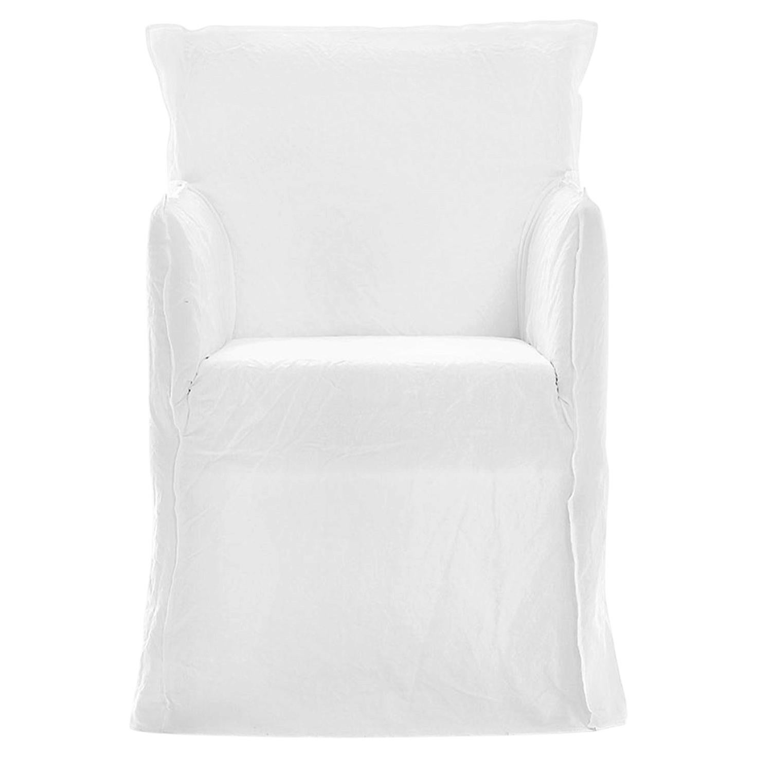 Gervasoni Ghost 25 – Upholstered Chair with Armrests For Sale