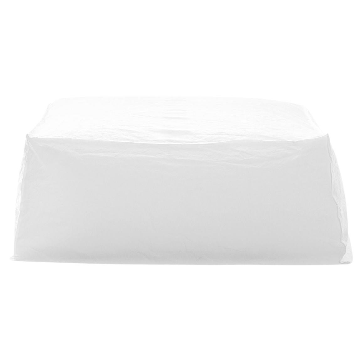 Gervasoni Ghost 26 P Modular Ottoman in White Linen Upholstery by Paola Navone For Sale