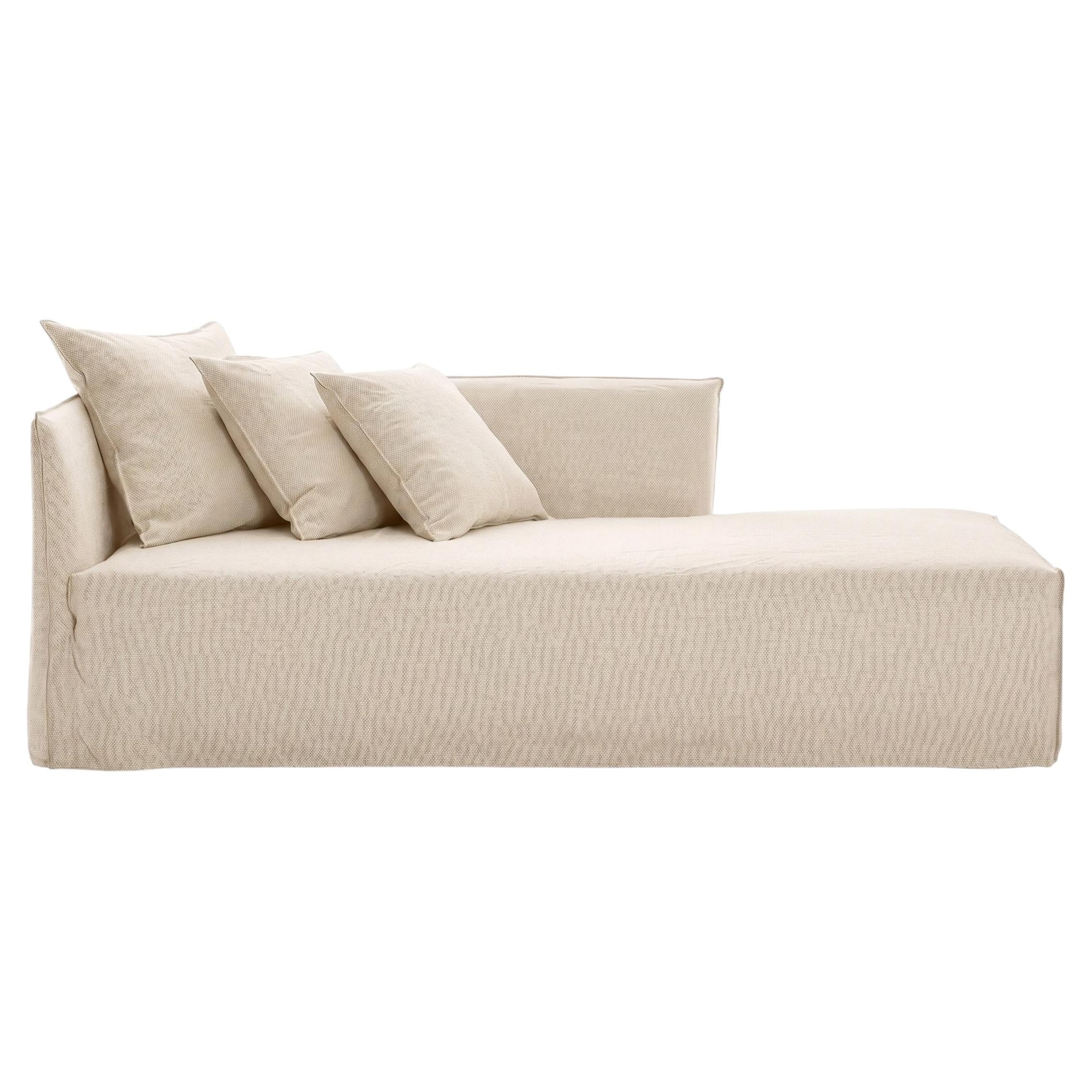 Gervasoni Ghost 30 L – Modular Sofa / Dormeuse (Left Armrest) - Alabaster
