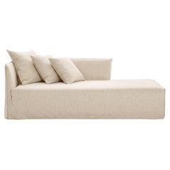 Gervasoni Ghost 30 L - Sofá Modular / Dormeuse (Apoyabrazos Izquierdo) - Alabastro