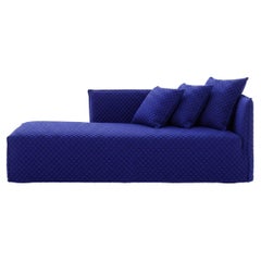 Gervasoni Ghost 30 R – Modular Sofa / Dormeuse (Right Armrest) - 3D blu
