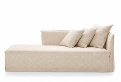Gervasoni Ghost 30 R - Sofá Modular / Dormeuse (Apoyabrazos derecho) - Alabastro