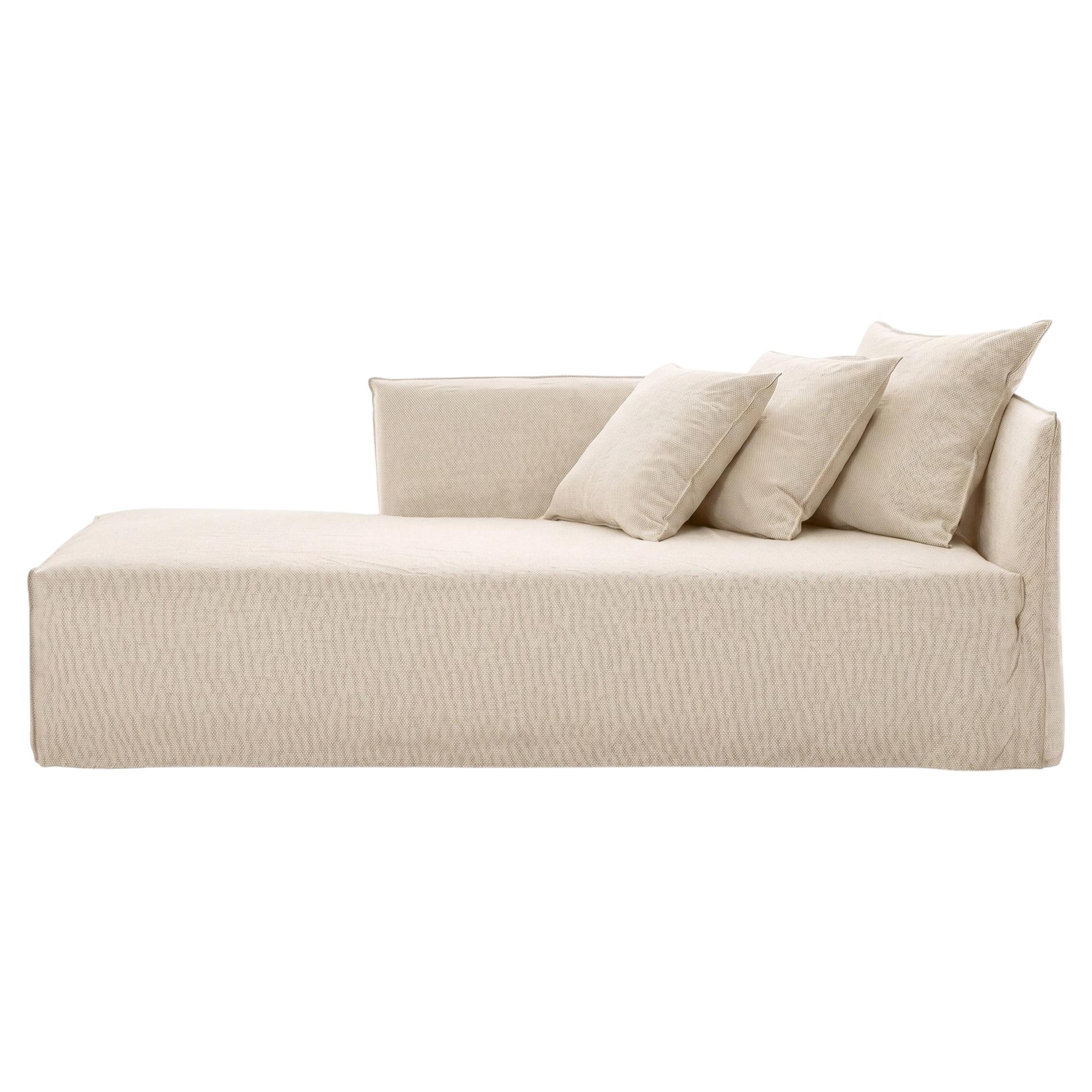 Gervasoni Ghost 30 R – Modular Sofa / Dormeuse (Right Armrest) - Alabaster