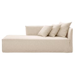 Gervasoni Ghost 30 R - Sofá Modular / Dormeuse (Apoyabrazos derecho) - Alabastro