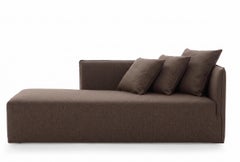 Gervasoni Ghost 30 R - Divano modulare / Dormeuse (bracciolo destro) - Moka