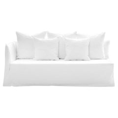 Gervasoni Ghost 31 L – Modular Sofa (Left Armrest) - Lino Bianco