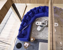 Gervasoni Ghost 31 R – Modular Sofa (Right Armrest) - 3D blu