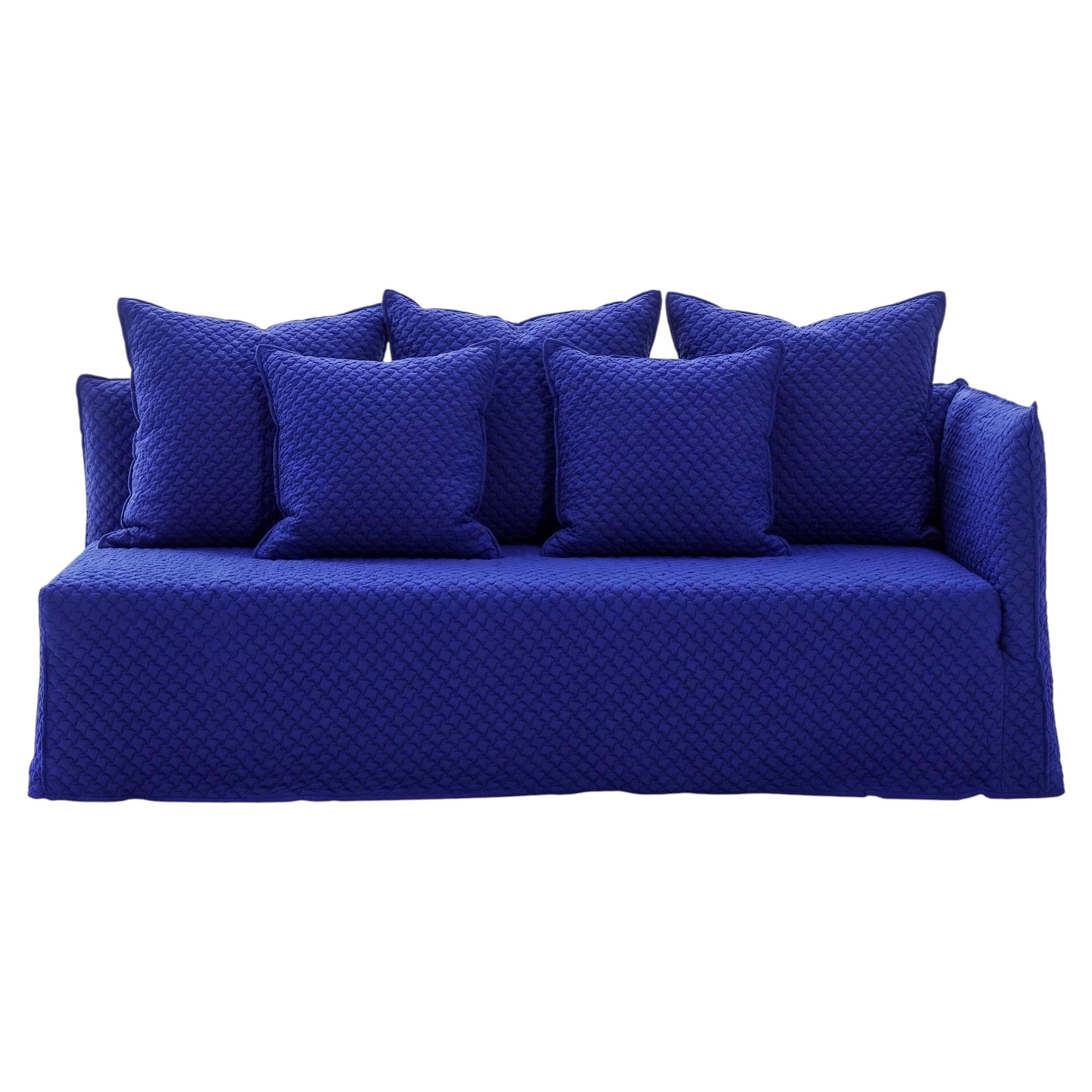 Gervasoni Ghost 31 R – Modular Sofa (Right Armrest) - 3D blu