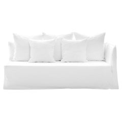 Gervasoni Ghost 31 R – Modular Sofa (Right Armrest) - Lino Bianco