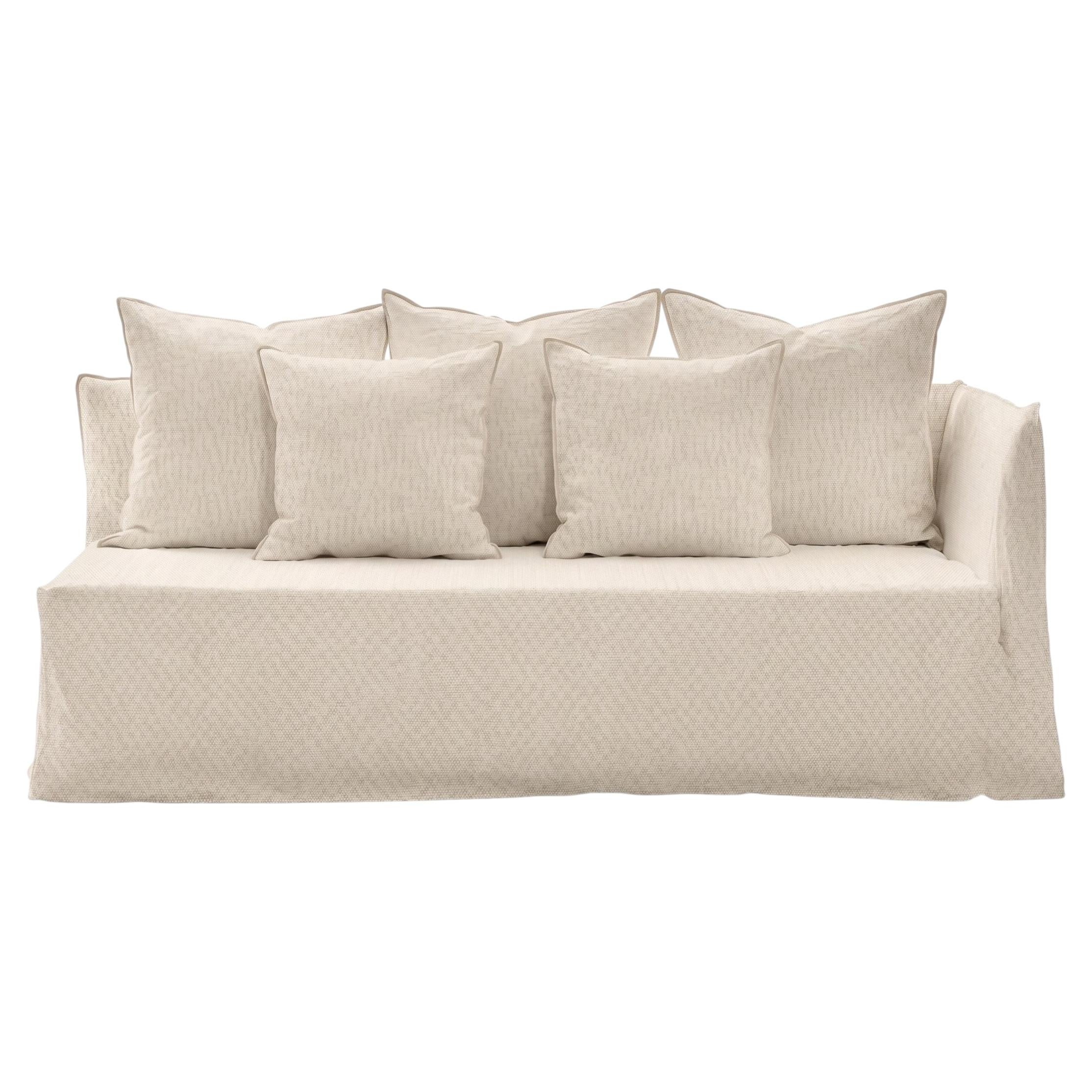 Gervasoni Ghost 31 R – Modular Sofa (Right Armrest) - Stone