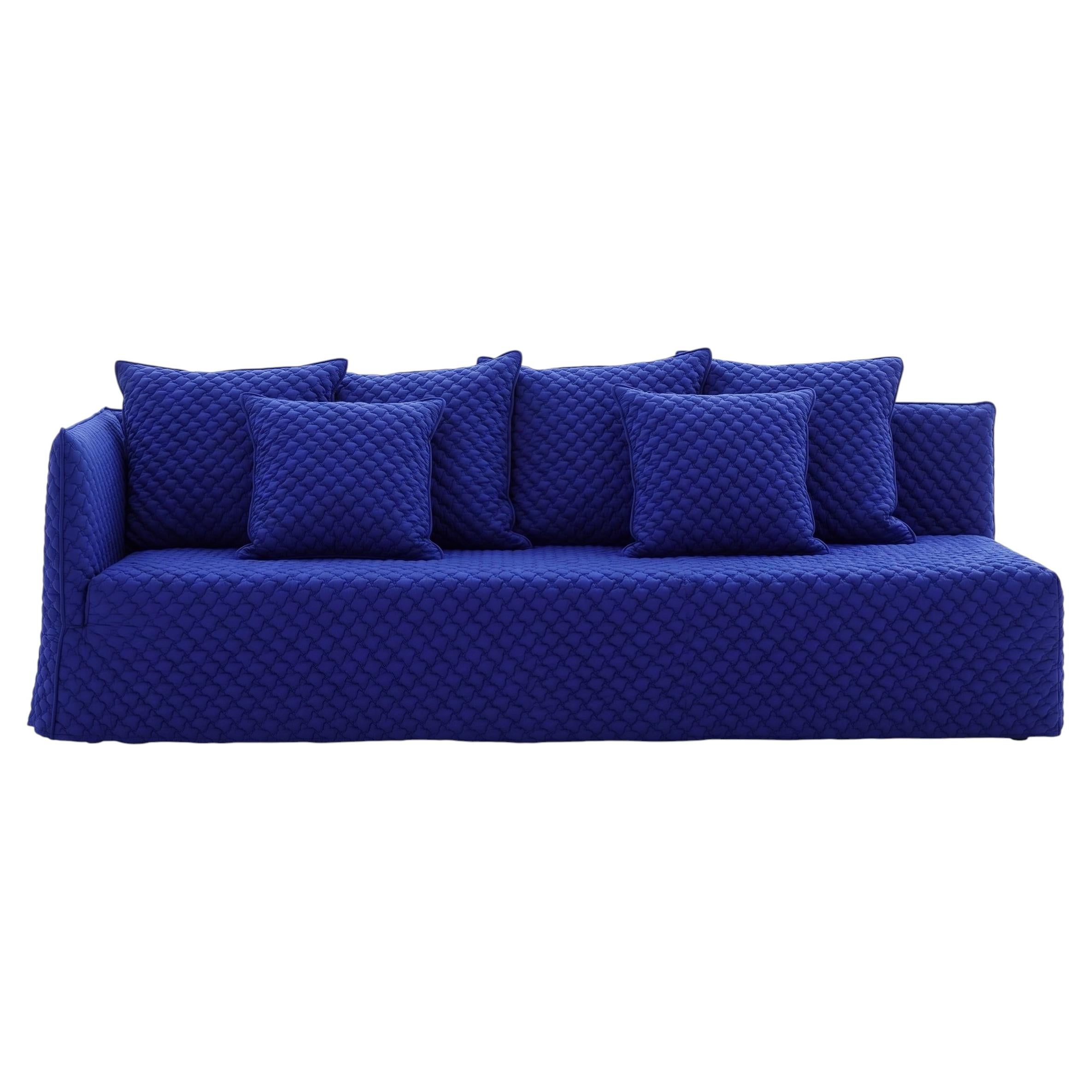Gervasoni Ghost 32 L – Modular Sofa (Left Armrest) - 3D blu