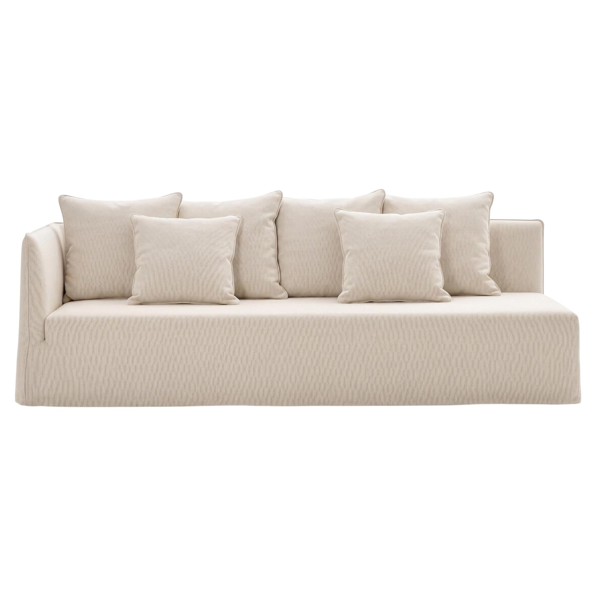 Gervasoni Ghost 32 L – Modular Sofa (Left Armrest) - Stone