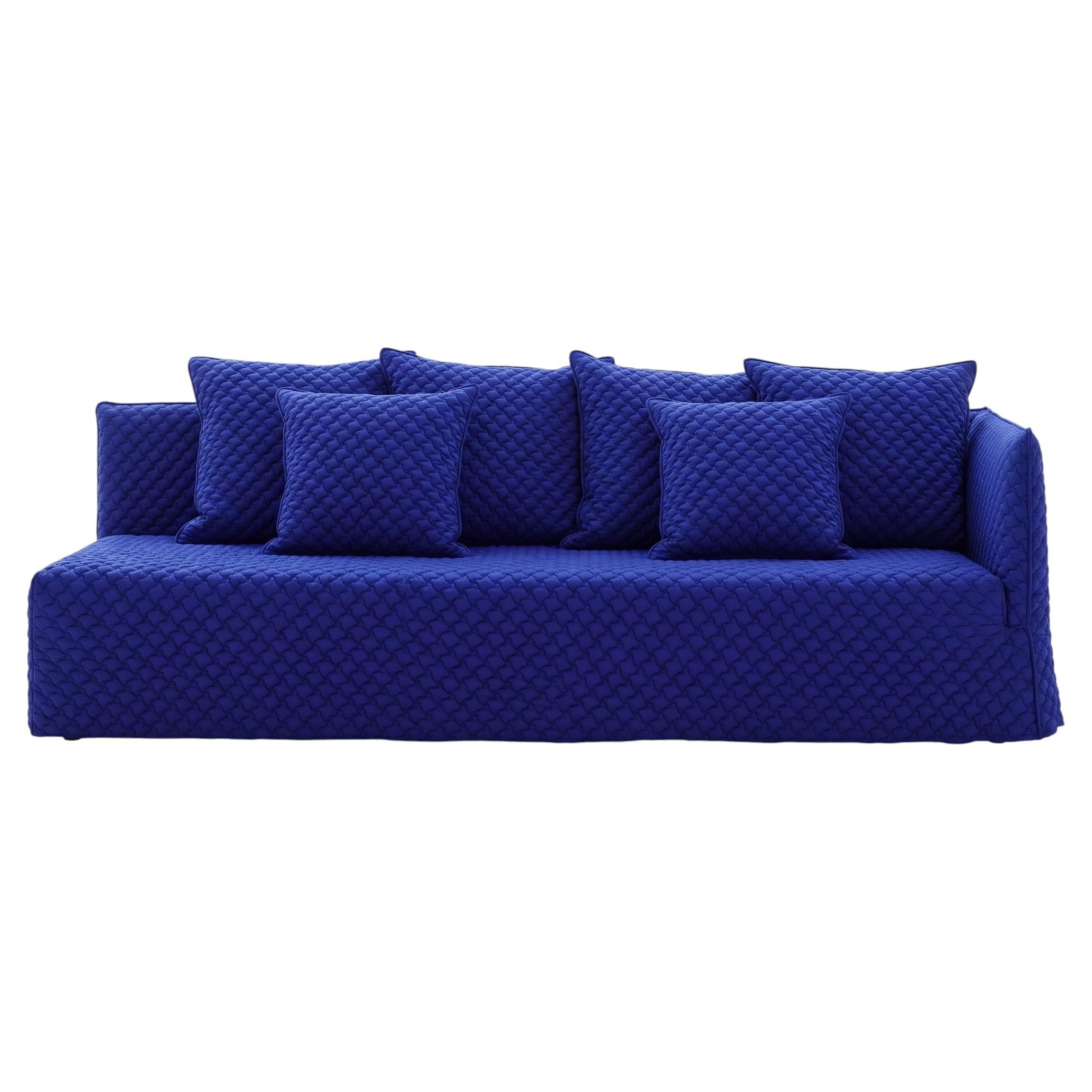 Gervasoni Ghost 32 R – Modular Sofa (Right Armrest) - 3D blu
