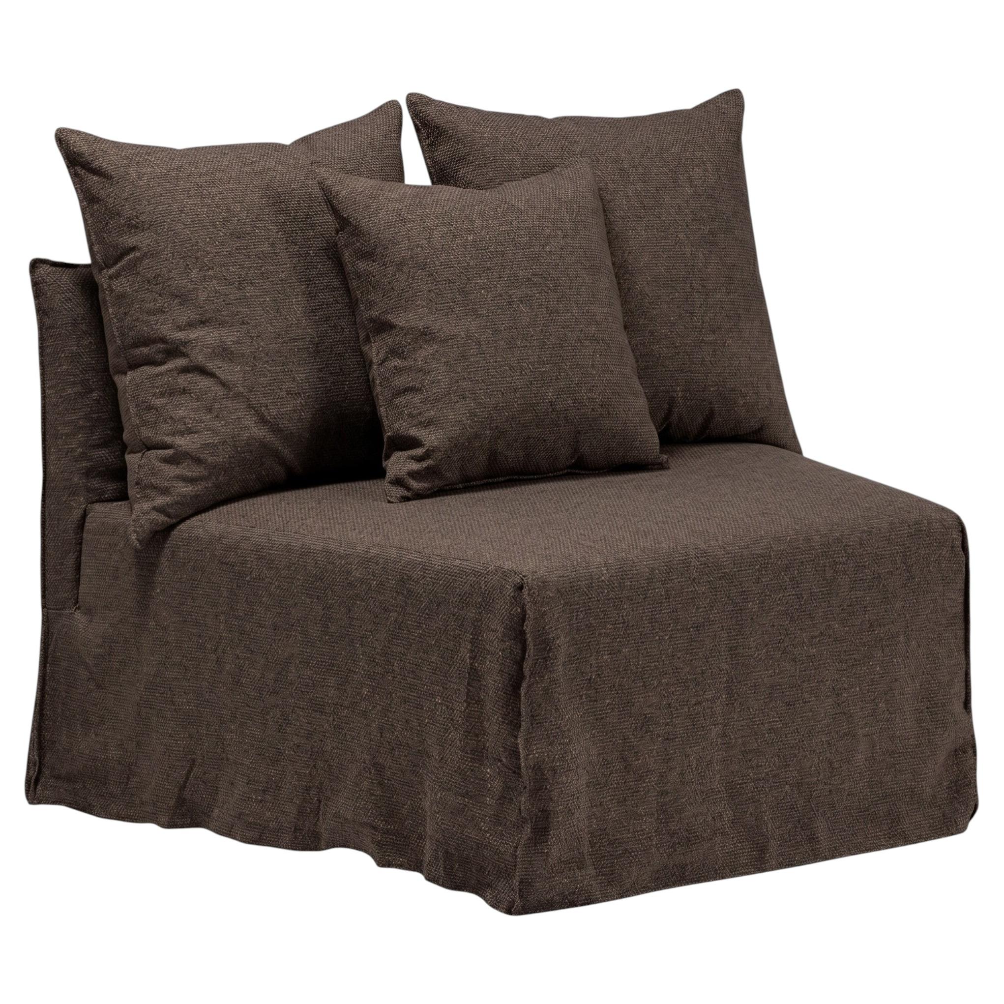 Gervasoni Ghost 33 – Curved Modular Element - Mocha For Sale
