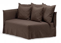 Gervasoni Ghost 35 L – Curved Terminal Modular Element (Left Armrest) - Mocha