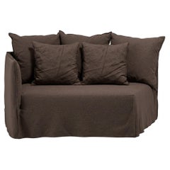 Gervasoni Ghost 35 L – Curved Terminal Modular Element (Left Armrest) - Mocha