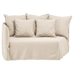Gervasoni Ghost 35 L – Curved Terminal Modular Element (Left Armrest) - Stone