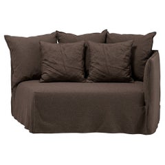 Gervasoni Ghost 35 R – Curved Terminal Modular Element (Right Armrest) - Mocha