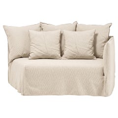 Gervasoni Ghost 35 R – Curved Terminal Modular Element (Right Armrest) - Stone
