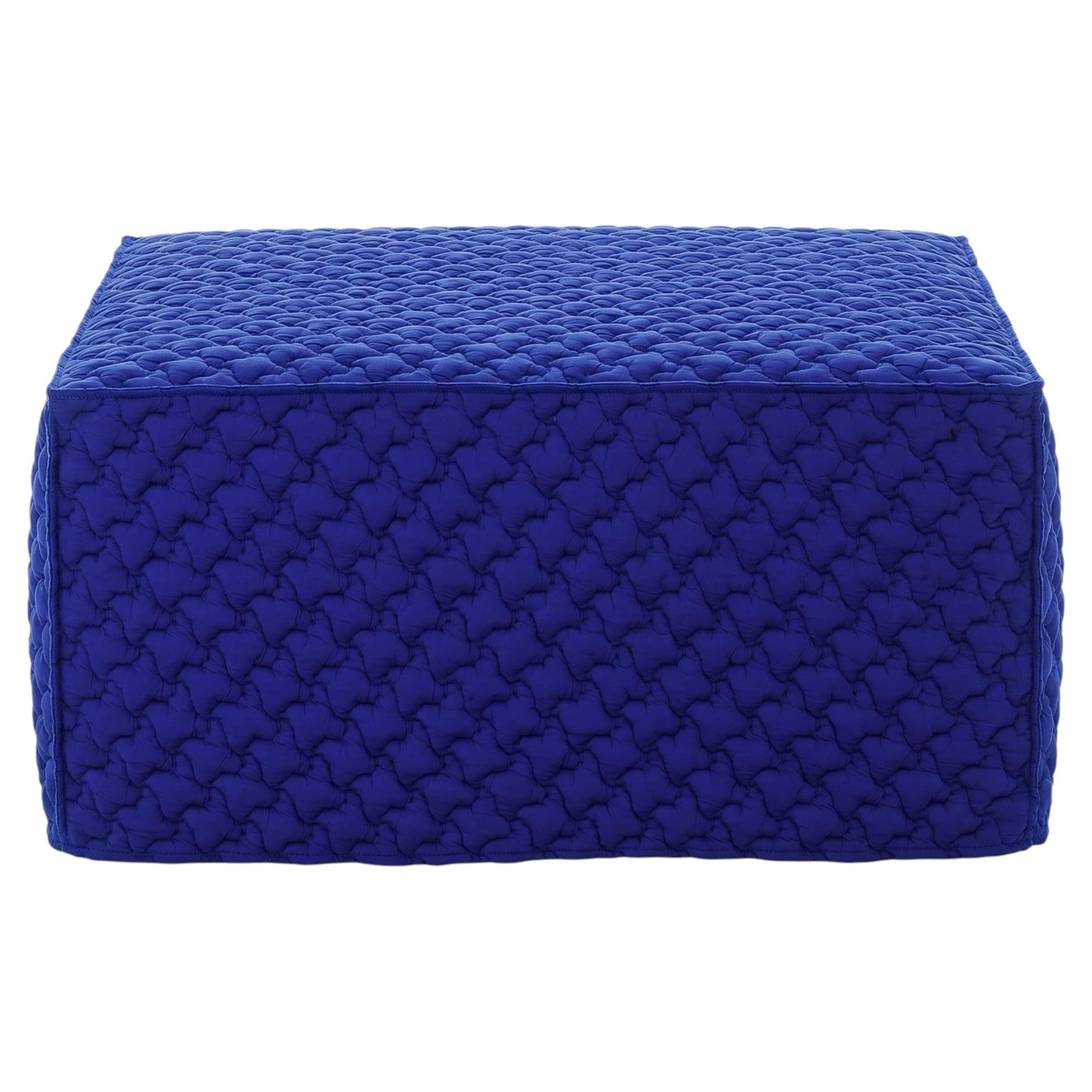Gervasoni Ghost 36 P – Modular Square Pouf - 3D blu For Sale