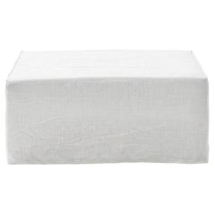 Gervasoni Ghost 36 P – Modular Square Pouf - Lino Bianco