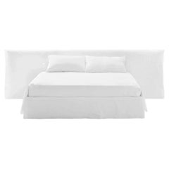 Gervasoni Ghost 81 E Double Bed with wide headboard design Paola Navone