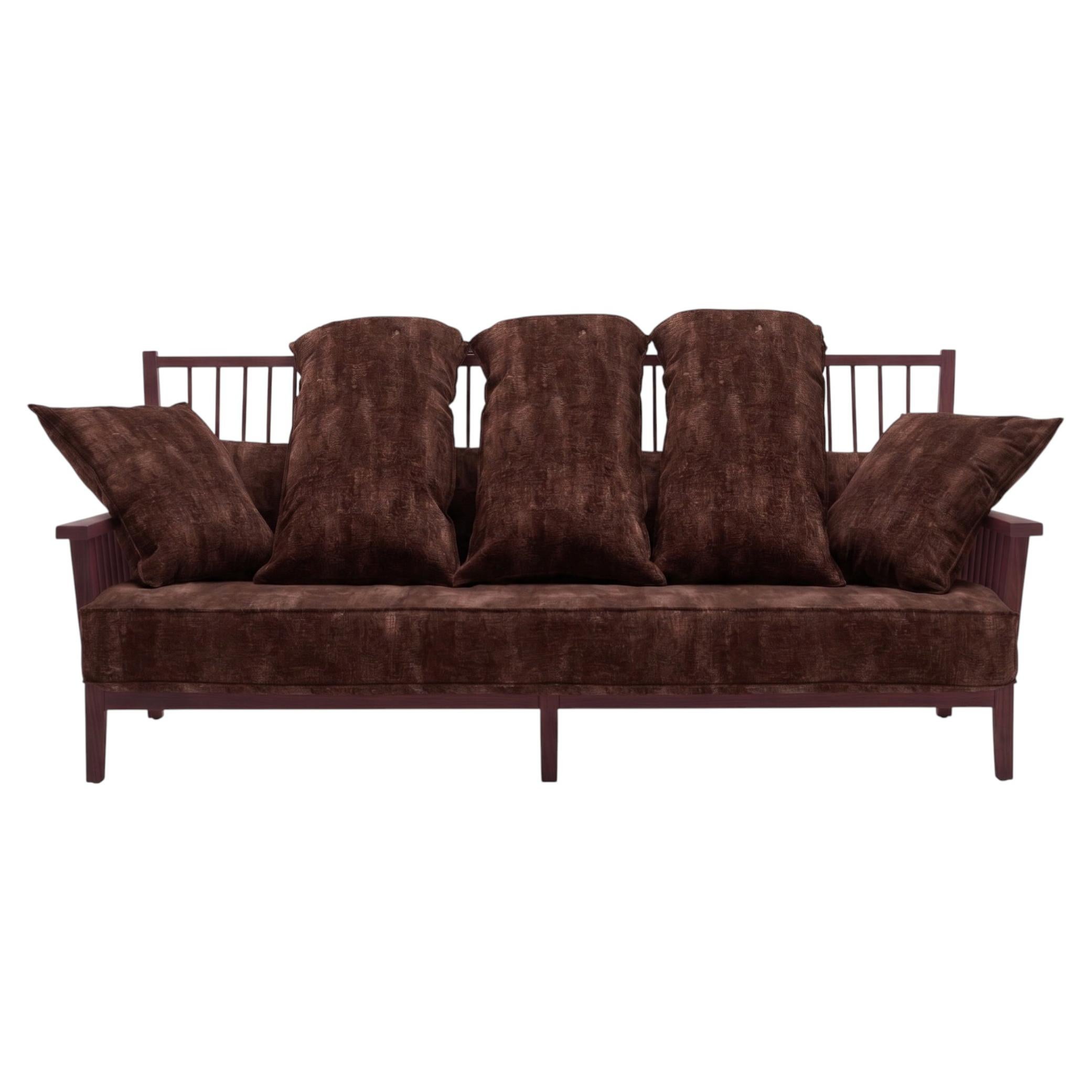 Gervasoni Gray 03 – Sofa 3 places design Paola Navone - Aurora/Maple