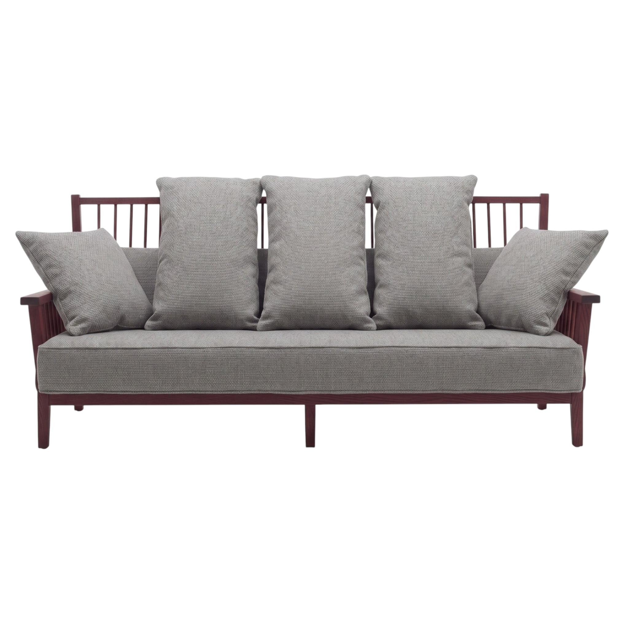 Gervasoni Gray 03 – Sofa 3 places design Paola Navone - Sterling/Maple