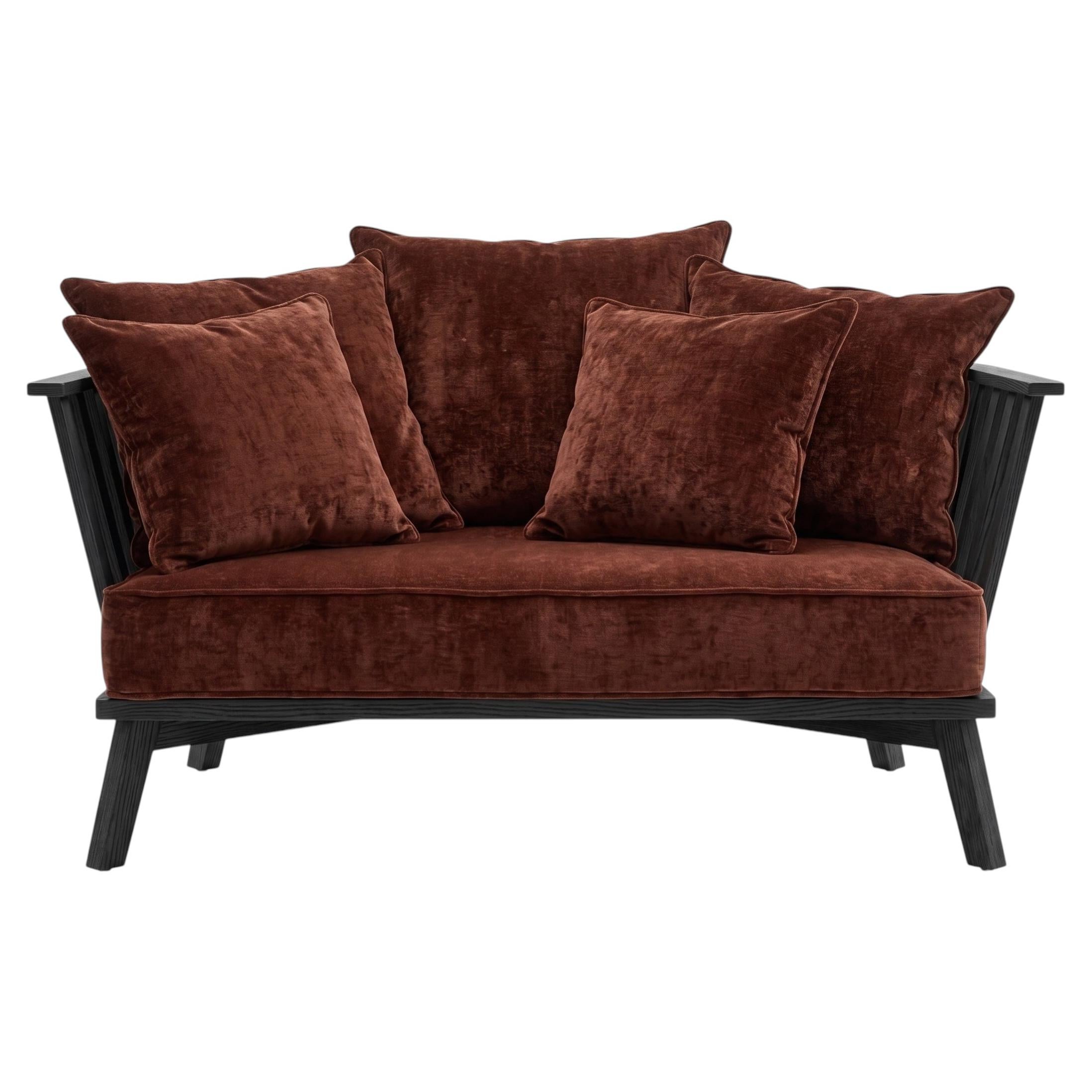 Gervasoni Gray 05 – Sofa 2 places design Paola Navone - Aurora/Charcoal