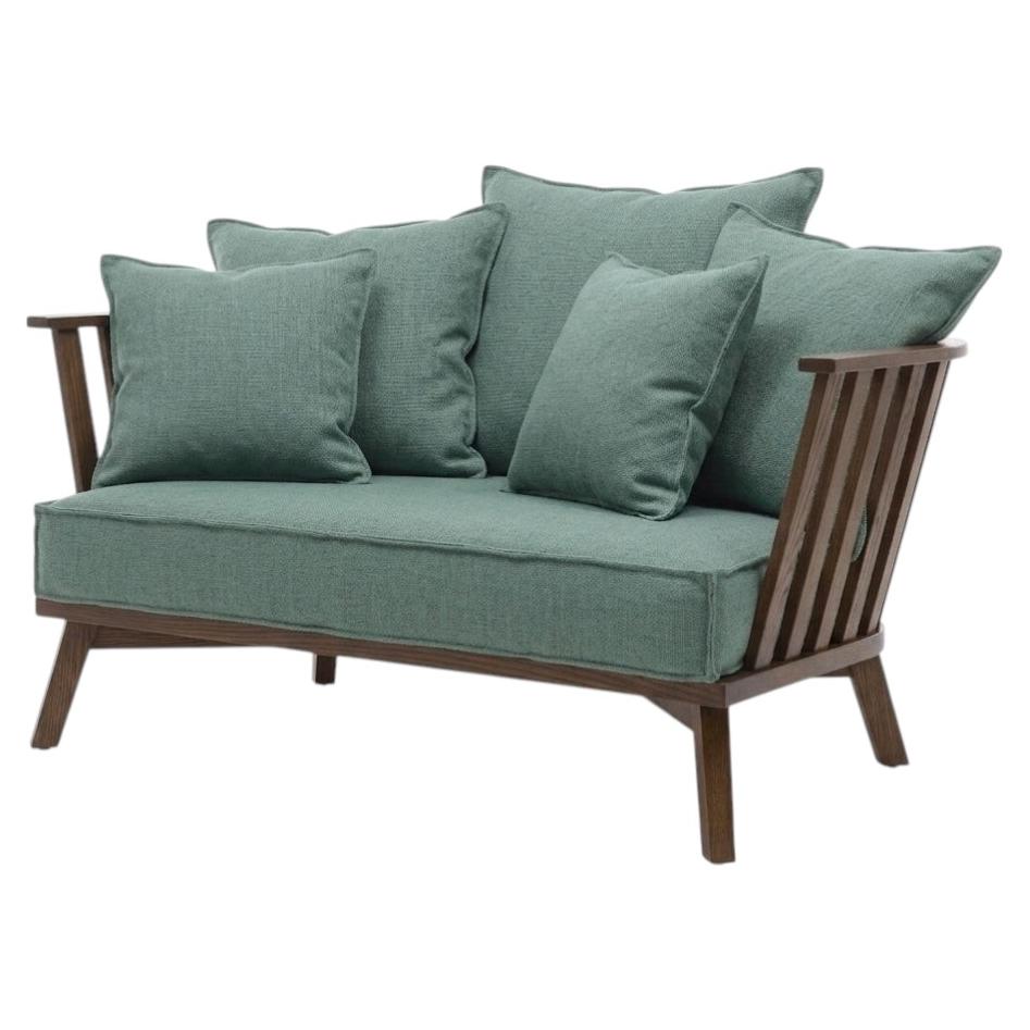 Gervasoni Gray 05 – Sofa 2 places design Paola Navone - Mint/Sepia For Sale