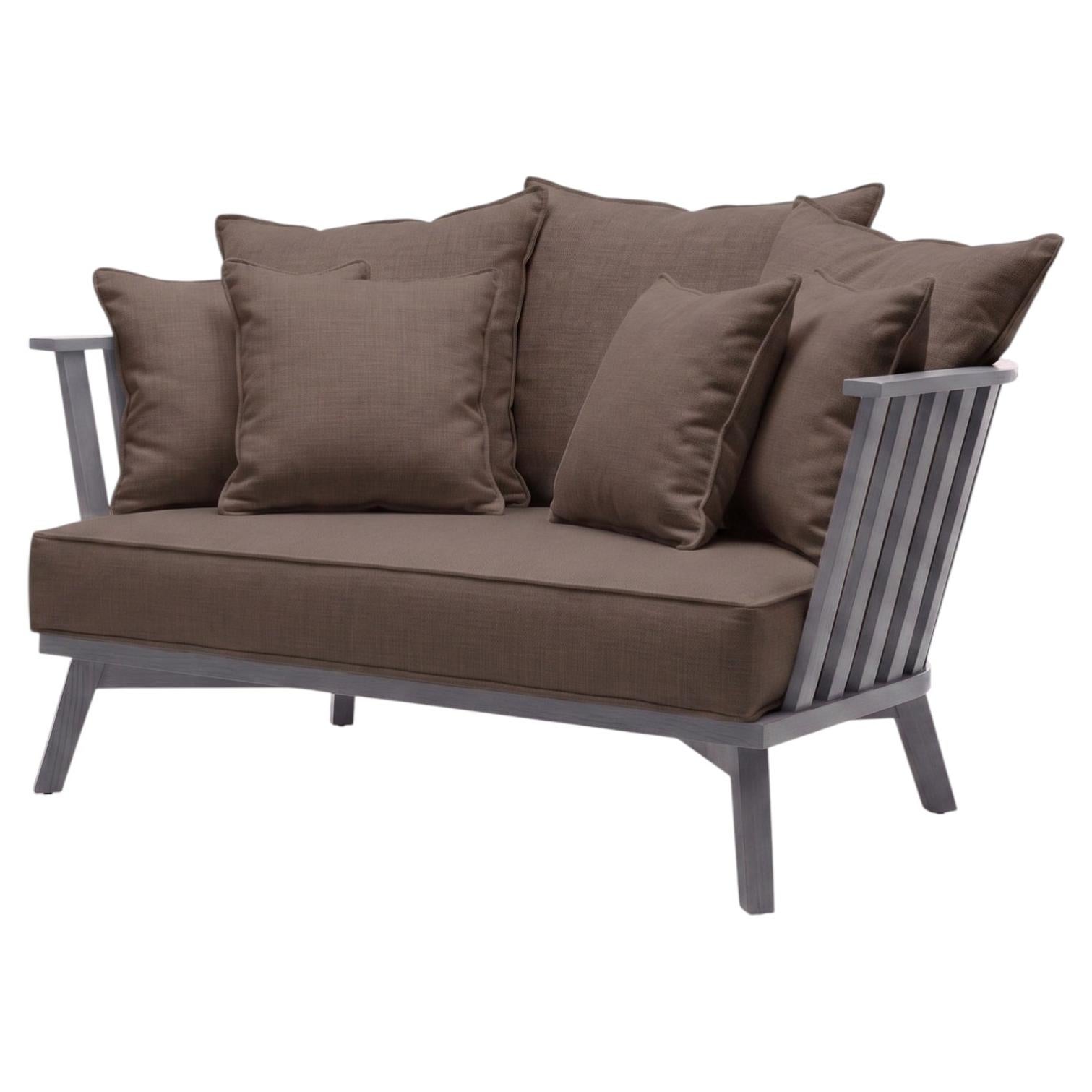 Gervasoni Gray 05 – Sofa 2 places design Paola Navone - Mocha/Skybark