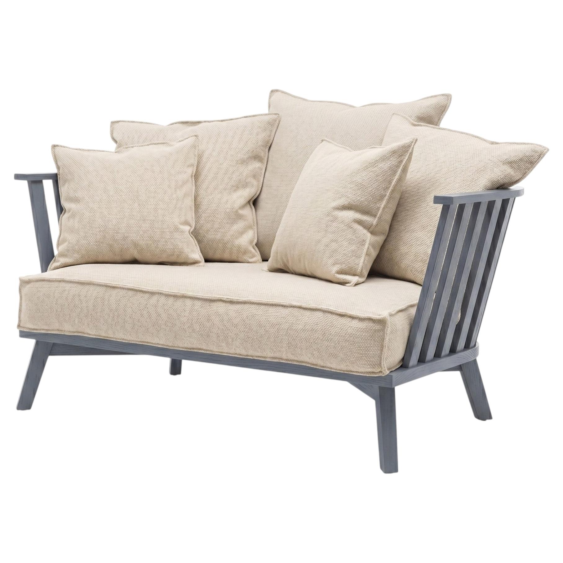 Gervasoni Gray 05 – 2-Sitzer-Sofa, Design: Paola Navone – Stone/Skybark im Angebot