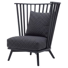 Gervasoni Gray 06 High back armchair design Paola Navone 3D/Charcoal