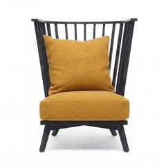 Gervasoni Gray 06 High back armchair design Paola Navone Avic/Charcoal