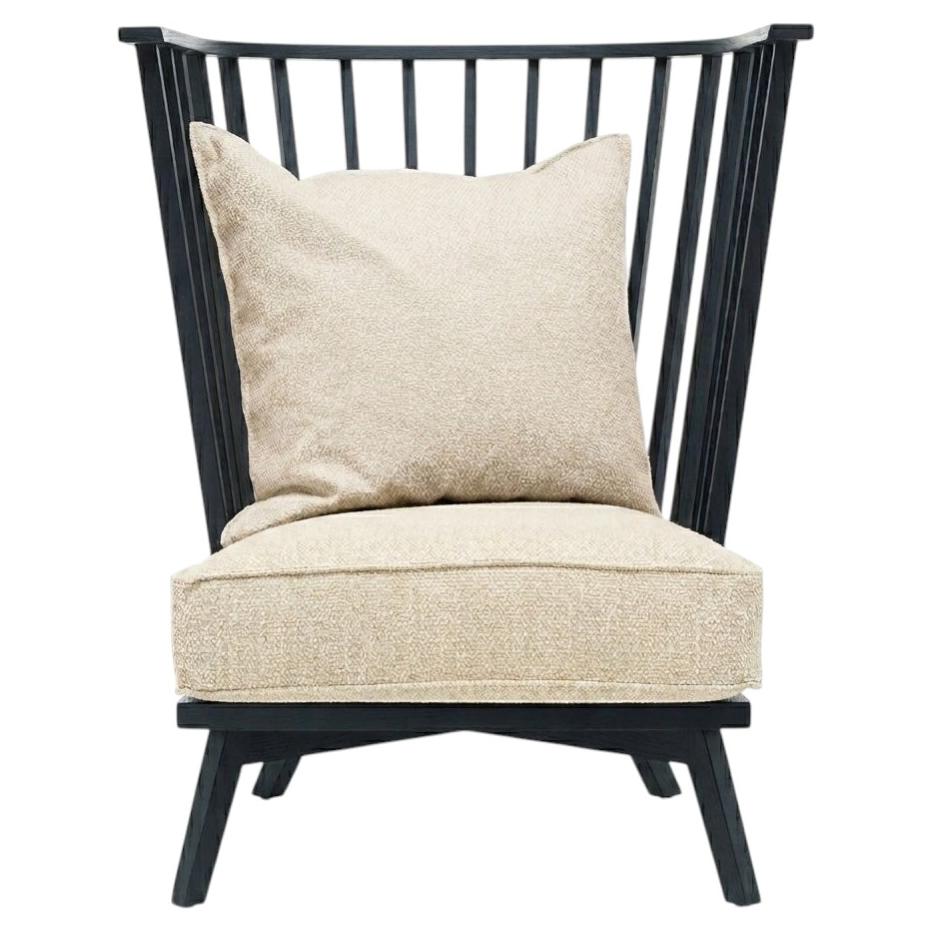 Gervasoni Gray 06 Sessel mit hoher Rückenlehne, Design: Paola Navone, Farbe: Stone/Charcoal