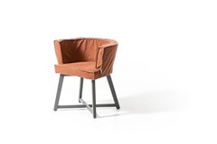 Gervasoni Grauer 26-Sessel mit Beinen aus grauer Eiche und Hopper-Polsterung, Paola Navone