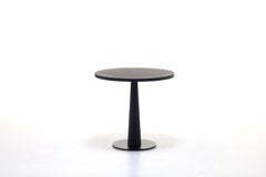 Gervasoni Gray 39 Table with Cast Iron Base & Black Walnut Top by Paola Navone