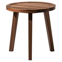 Gervasoni Gray 42 Natural Lacquered American Walnut Side Table by Paola Navone