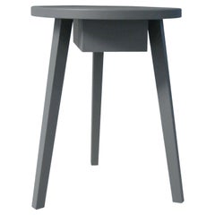 Gervasoni Gray 45 Side Table in Grey Lacquered Oak by Paola Navone