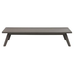 Mesa baja de roble lacado gris Gervasoni Gray 55 by Paola Navone