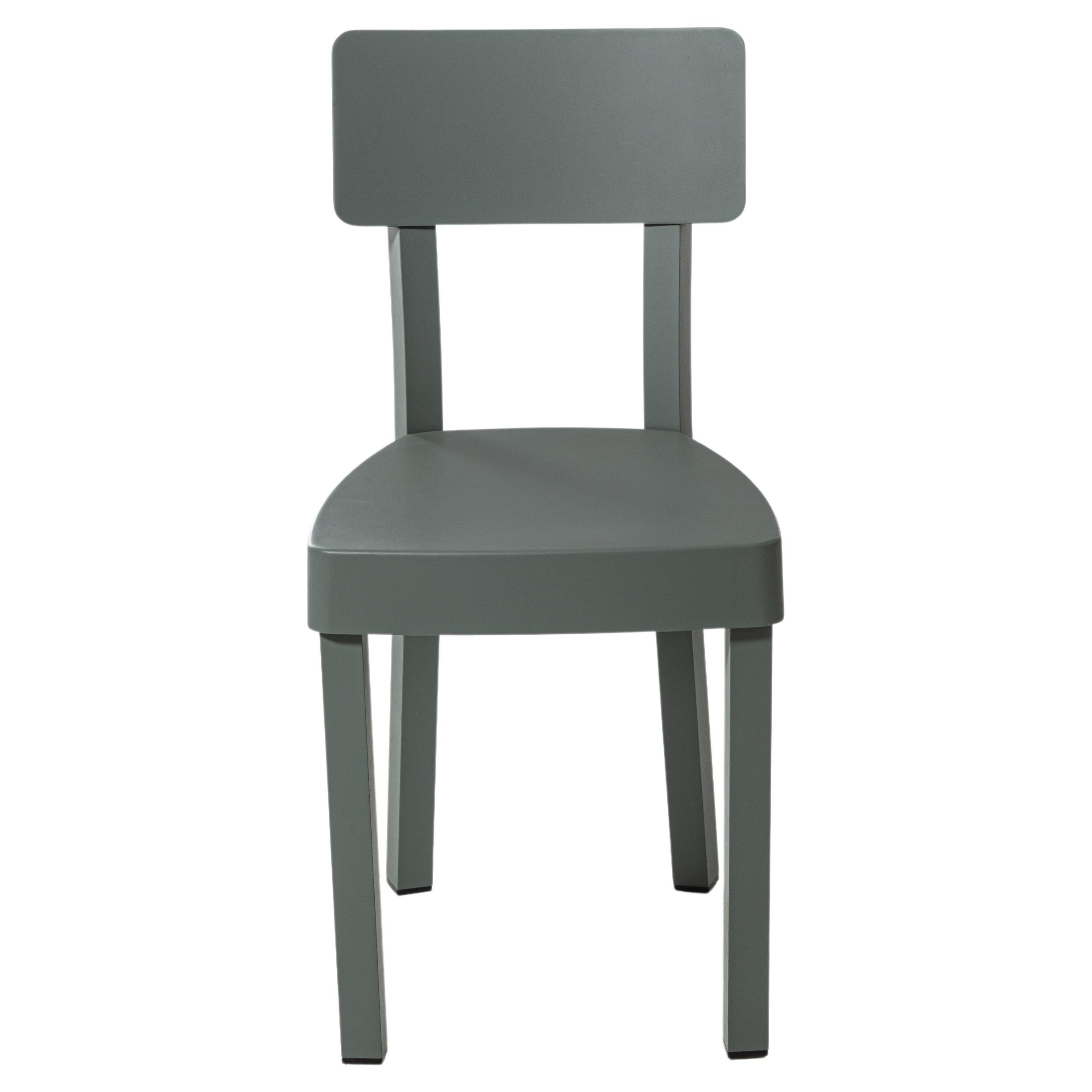 Gervasoni Inout 23 Outdoor-Stuhl aus salbeifarben lackiertem Aluminium von Paola Navone