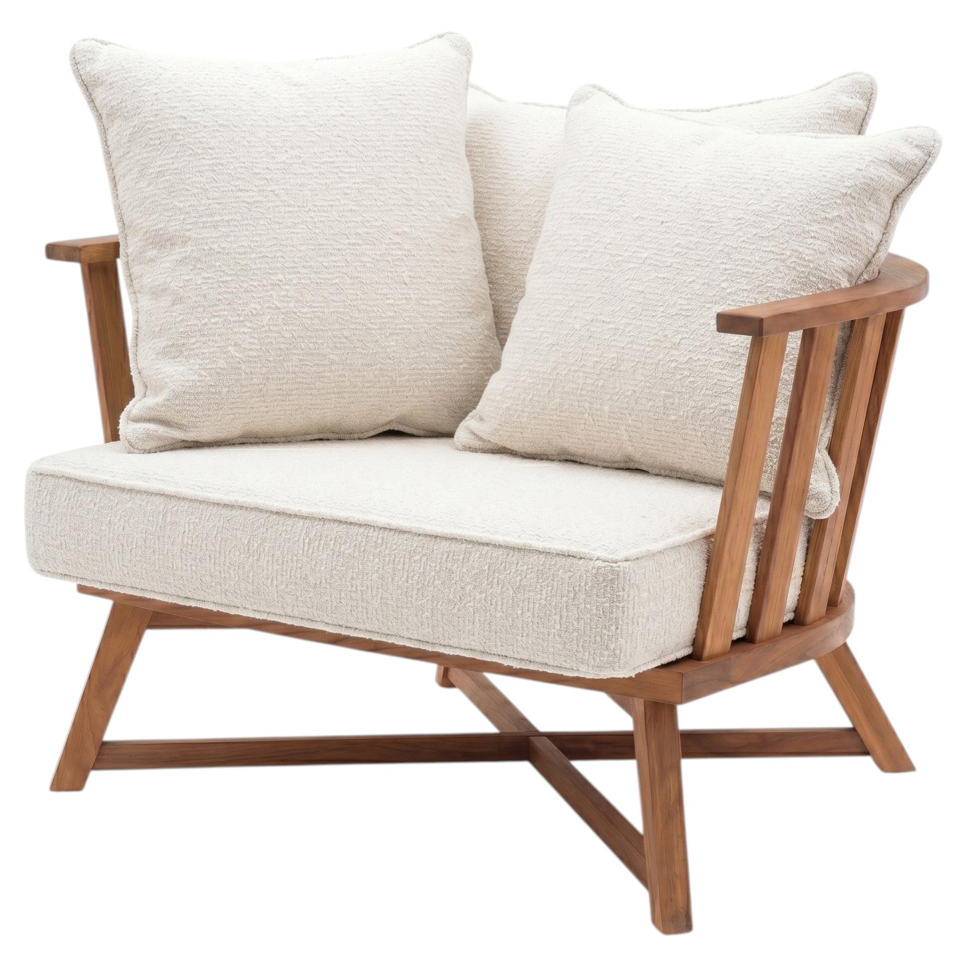 Gervasoni Inout 707 Sessel design Paola Navone - Struktur Iroko geölt - Aspen